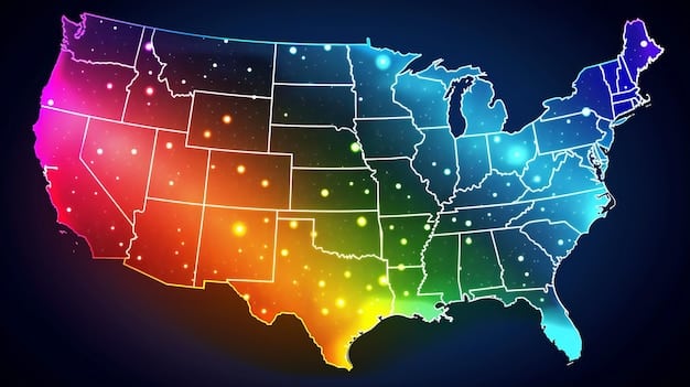 A map of the United States highlighting different states with varying colors indicating different levels of autonomous vehicle regulation, from states with comprehensive laws to those with minimal or no regulations