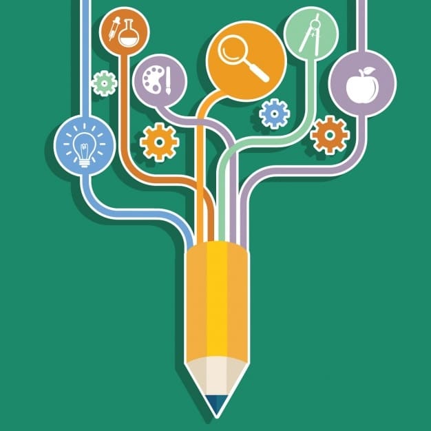 A visual representation of a competency framework, showing the different skills and knowledge areas required for a particular profession or field of study, organized in a clear and hierarchical structure.