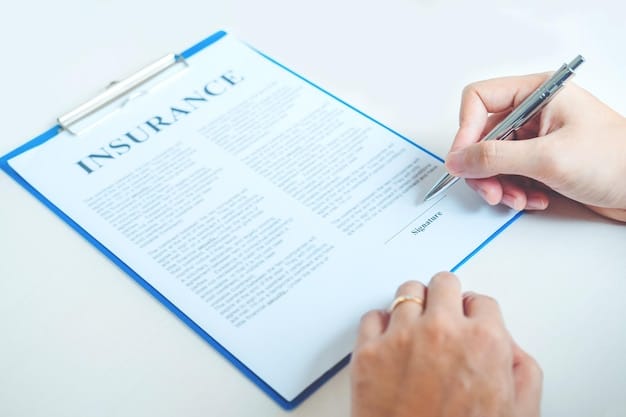 A close-up of an insurance policy document highlighting key terms and conditions with a pen pointing to 'Definition of Disability'.