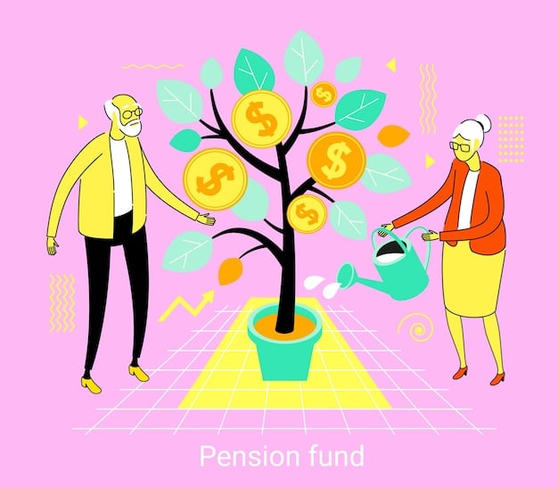 An illustration depicting a graph showing the growth of retirement savings over time, boosted by employer matching contributions. The graph emphasizes the power of compounding and the benefits of starting early.